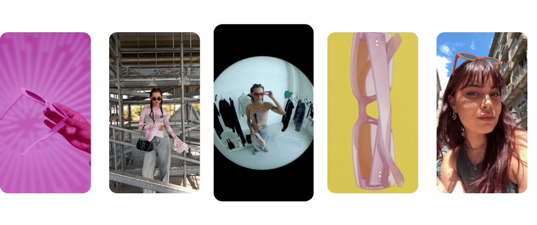 Shoppable video widget showing product videos